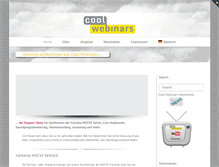 Tablet Screenshot of cool-webinars.com